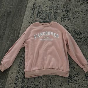 pink vancoover light pink pullover